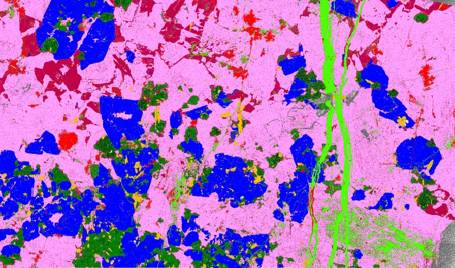 Classified mineral map